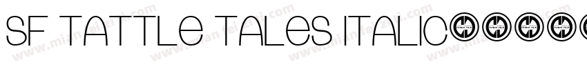 SF Tattle Tales Italic字体转换